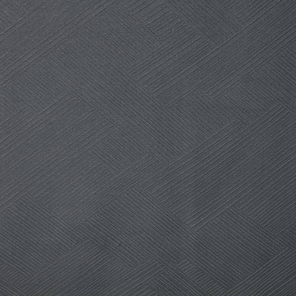 Charcoal Geometric Jacquard Light-Filtering Polyester Grommet Curtain Panel 52" x 84"