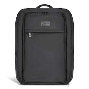 Onyx Collection 16.5 in., Black Nylon Everyday Backpack with USB