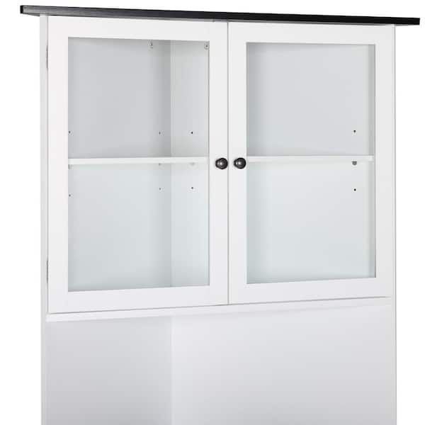 Cleanroom Storage Cabinets; 36Wx18Dx90H, Sloped Top, White Painted  Steel, 4 Adjustable Shelves, Acrylic Doors, CAP-91SC-WR-36Wx18Dx90H-G339