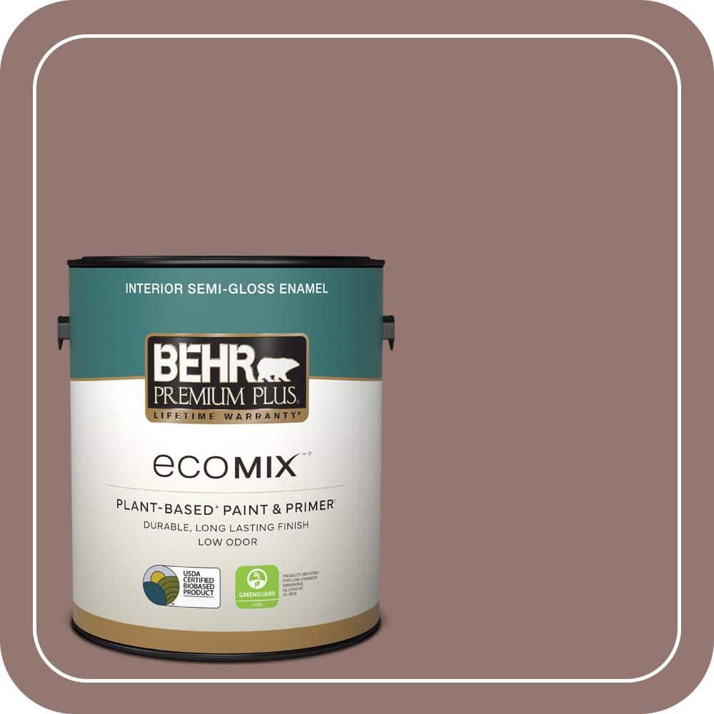 1 gal. #710B-5 Milk Chocolate Semi-Gloss Enamel EcoMix Plant-Based Interior Paint & Primer price history on PriceWatchPro
