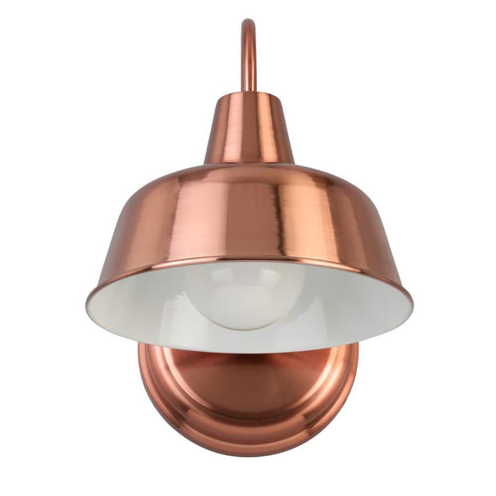 Mason Rustic Copper Bell-Shaped Outdoor Wall Sconce