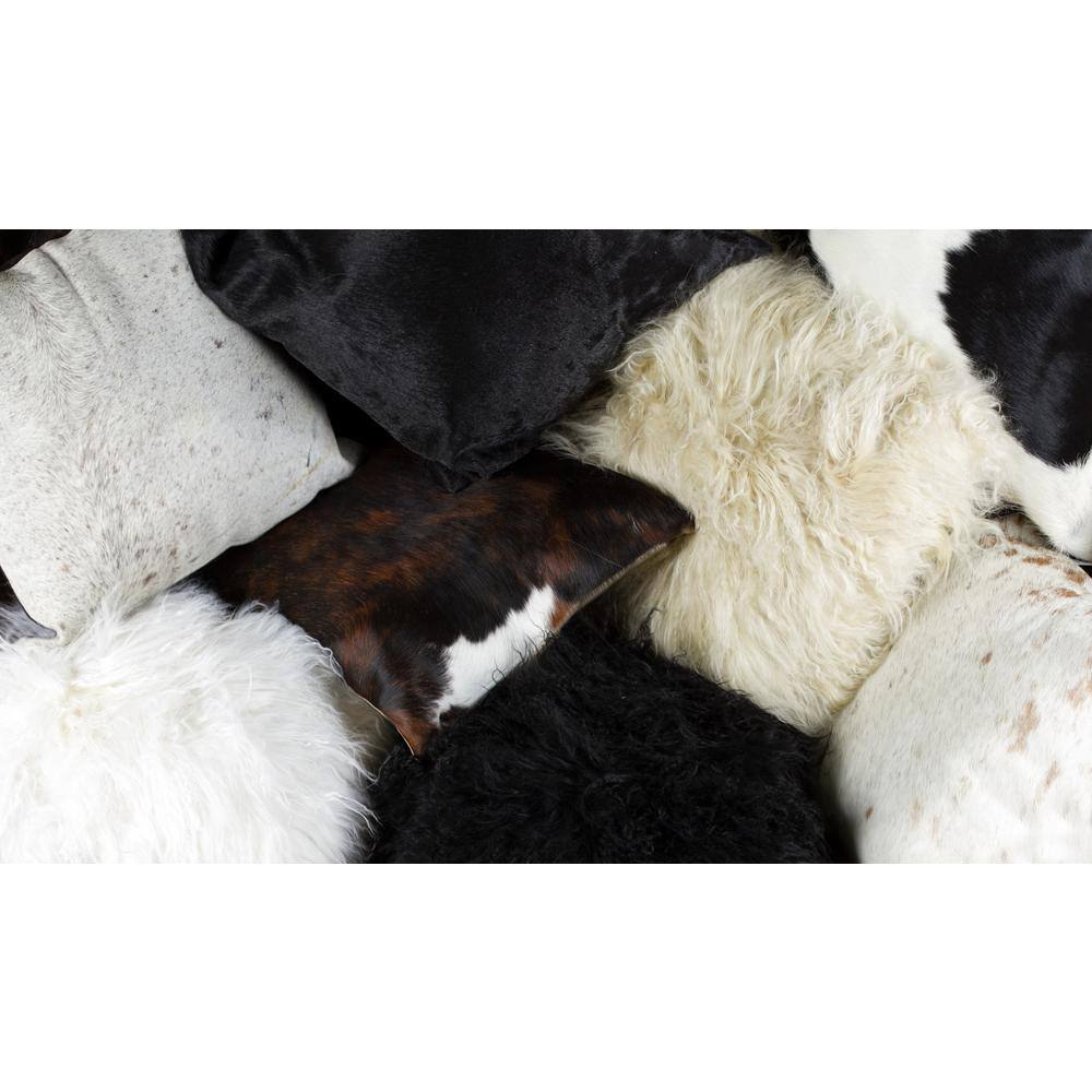 Natural New Zealand Sheepskin Rectangular Throw Pillow