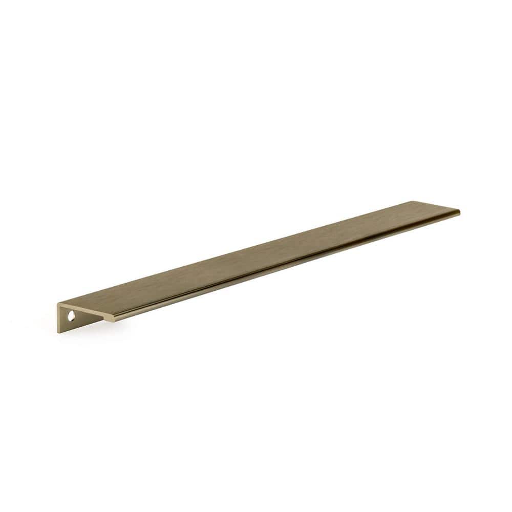 Richelieu Hardware Lincoln Collection 7 9/16 in. (192 mm) or 16 3/8 in.  (416 mm) Brushed Champagne Bronze Modern Cabinet Finger Pull BP9898416CHBRZ  