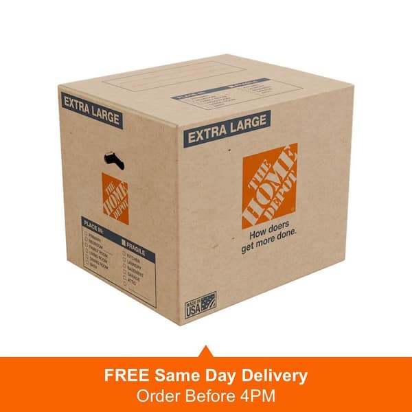 Extra Large Moving, Shipping, Packing Box with Handles