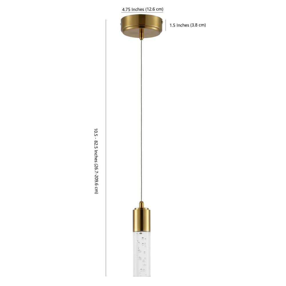Bolha Classic Minimalist Brass Gold LED Globe Pendant
