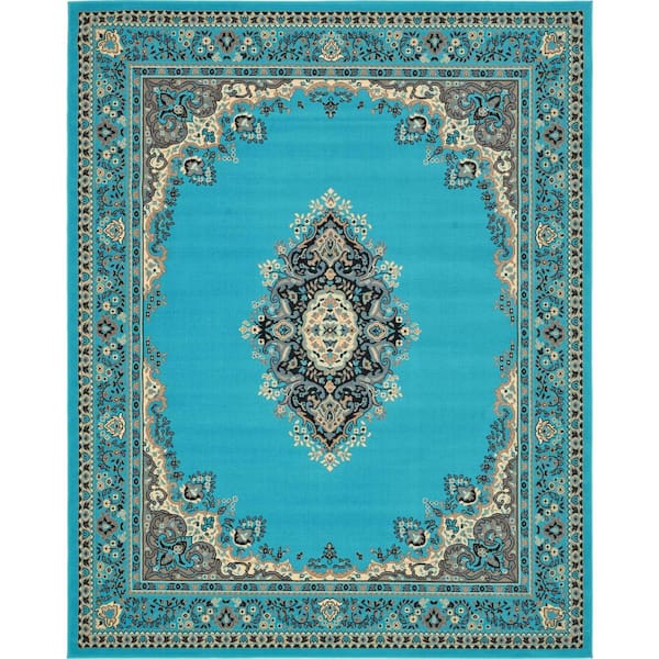 Reza Washington Turquoise 8' 0 x 10' 0 Area Rug
