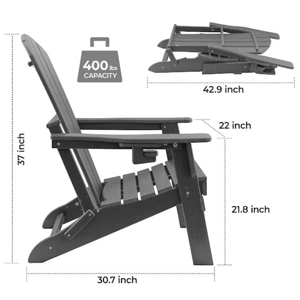 Morden Muse HDPE Adirondack Chair – Weatherproof, Maintenance-Free