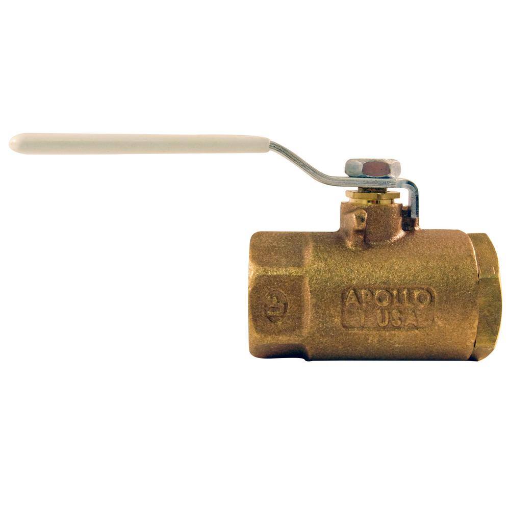 Apollo 1 in. Bronze FPT x FPT Industrial Ball Valve NPT Standard Port ...