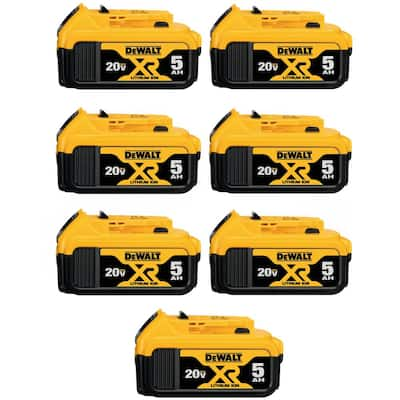 DEWALT 20-Volt MAX XR Lithium-Ion Premium Battery Pack 4.0Ah and Dual ...