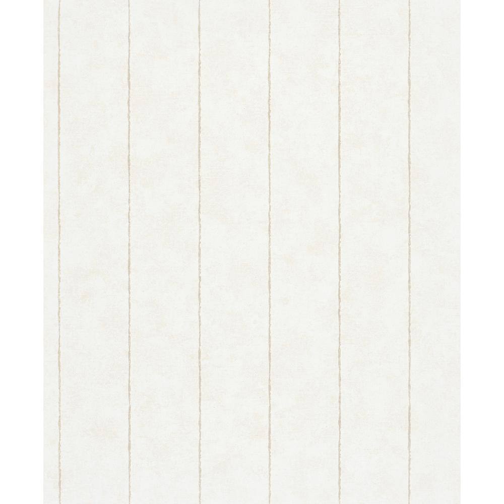 Flora Collection Beige Pinstripes Matte Finish Non-Pasted Vinyl on Non-Wove
