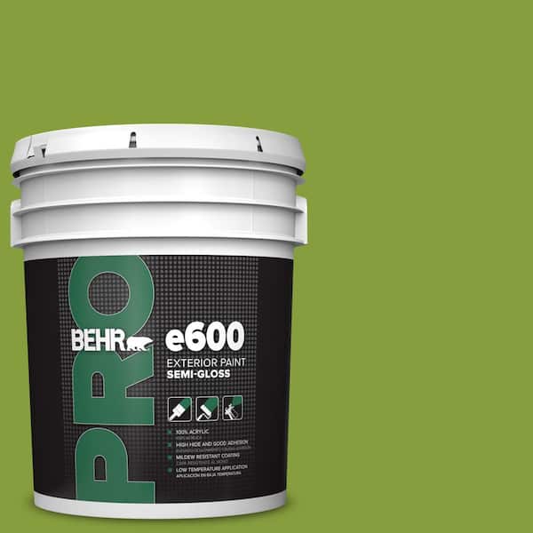 BEHR PRO 5 gal. #T14-18 New Shoot Semi-Gloss Exterior Paint