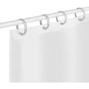 Plastic Shower Curtain Hooks O-Shaped Rings Hook Glide Easily on Bathroom Shower Rod, Shower Curtain Rings/Hook in Grey