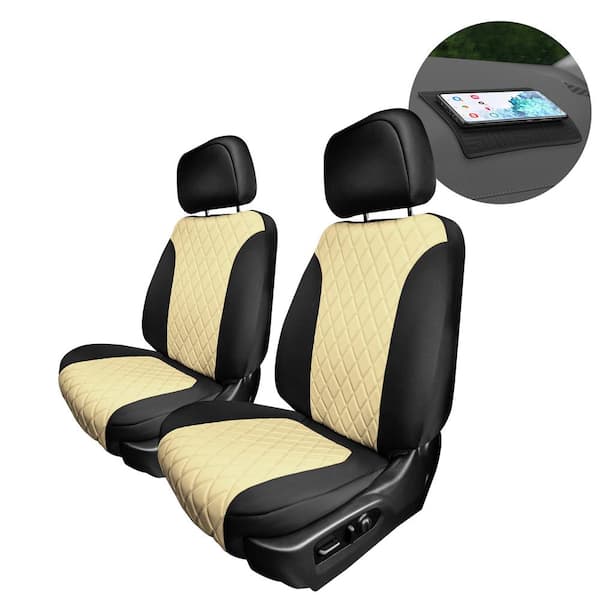 Fh Group Neoprene Custom Fit Seat Covers For 2019 2022 Gmc Sierra 1500 2500hd 3500hd Slt At4 Denali Dmcm5007beige Front The Home Depot - Yukon Denali Car Seat Covers