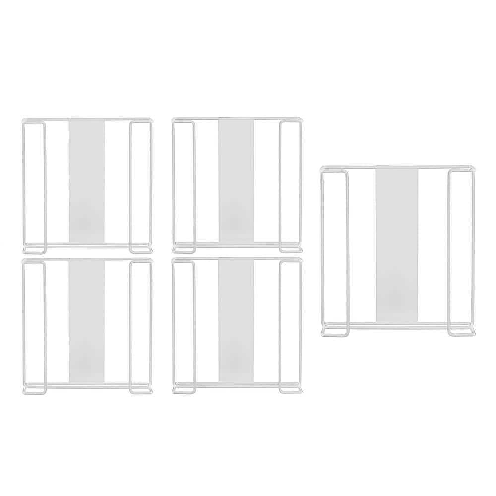 White Double Box Wire Wall Mount Glove Dispenser (5-Pack)