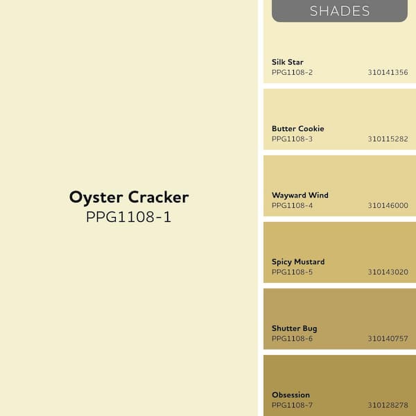 Glidden Premium 1 gal. PPG1108-1 Oyster Cracker Satin Exterior