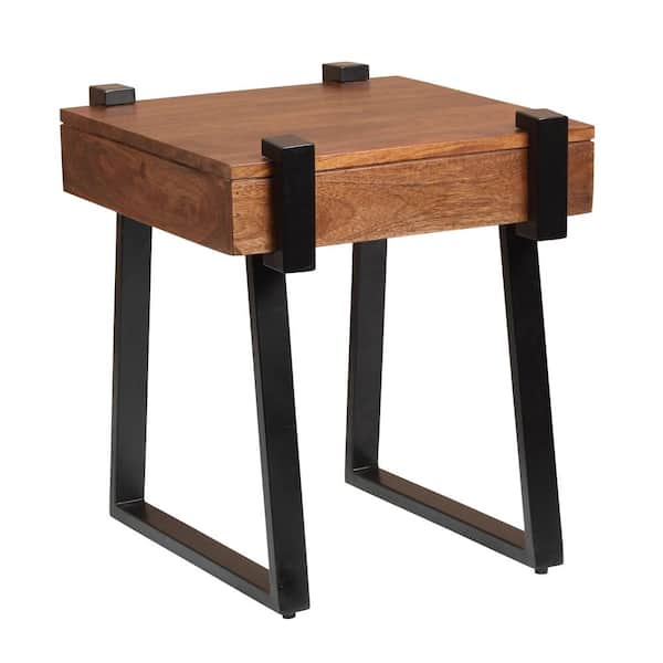 square wood desk