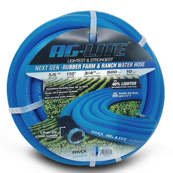 AG-LITE 5/8 in. x 150 ft. Heavy-Duty Rubber Water Hose