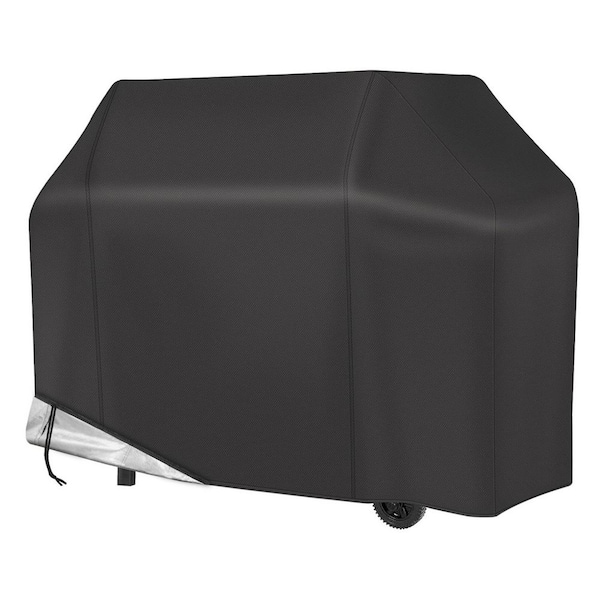 55 in. Black Grill Cover Waterproof BBQ Grill Cover