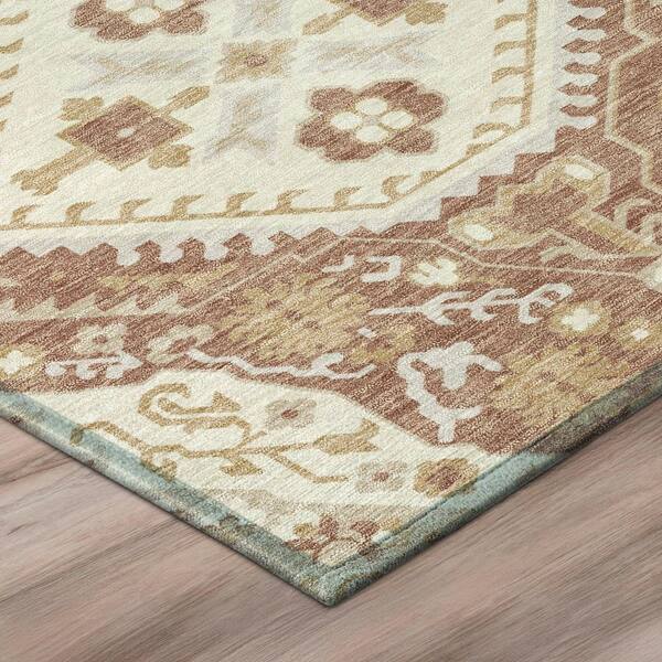 Chantille Machine Washable Indoor/Outdoor Abstract ACN3103 Rust 3 ft. x 4 ft. Area Rug