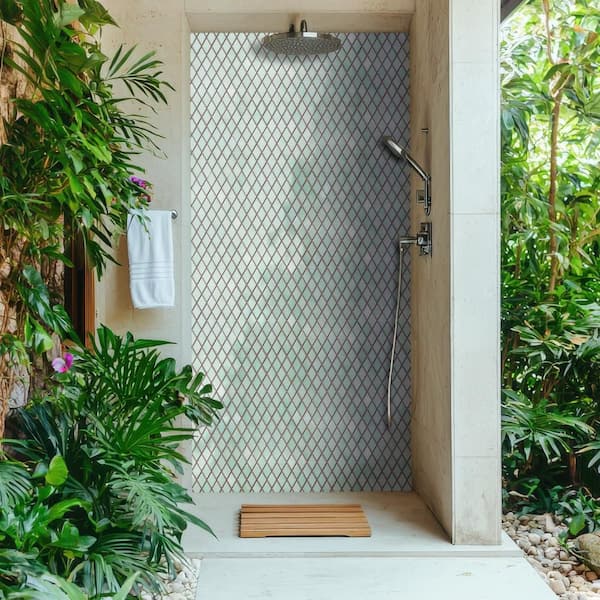 Hudson Kite Mint Green 10 in. x 12 in. Porcelain Floor and Wall Mosaic Tile (8.56 sq. ft. /Case)