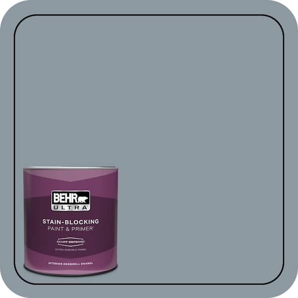 BEHR ULTRA 1 qt. #N490-4 Teton Blue Extra Durable Eggshell Enamel Interior Paint & Primer