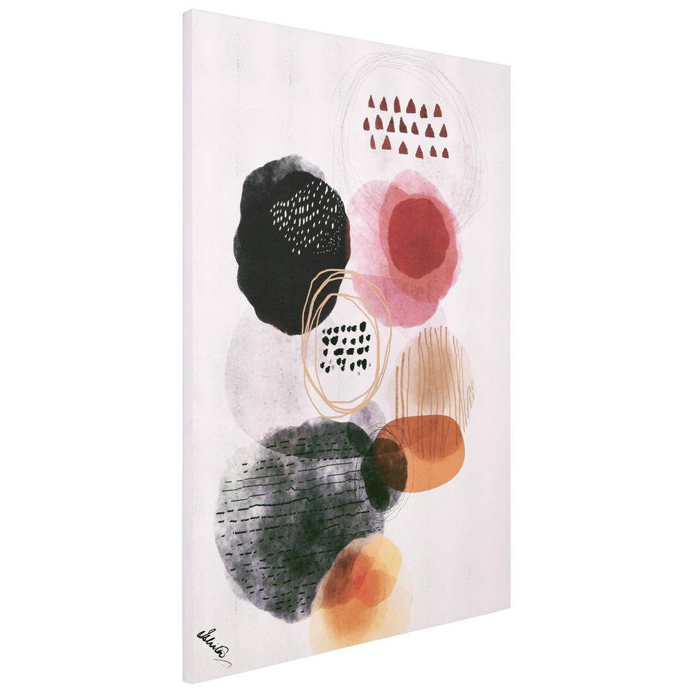 Colorful Abstract Silver Shagreen Canvas Wall Art for Nursery