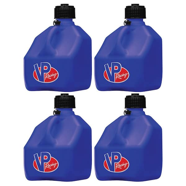 Vp Racing 3 Gal Square Portable Liquid Container Utility Jug Blue 4 Pk 4 X 4182 Ca The Home 8957