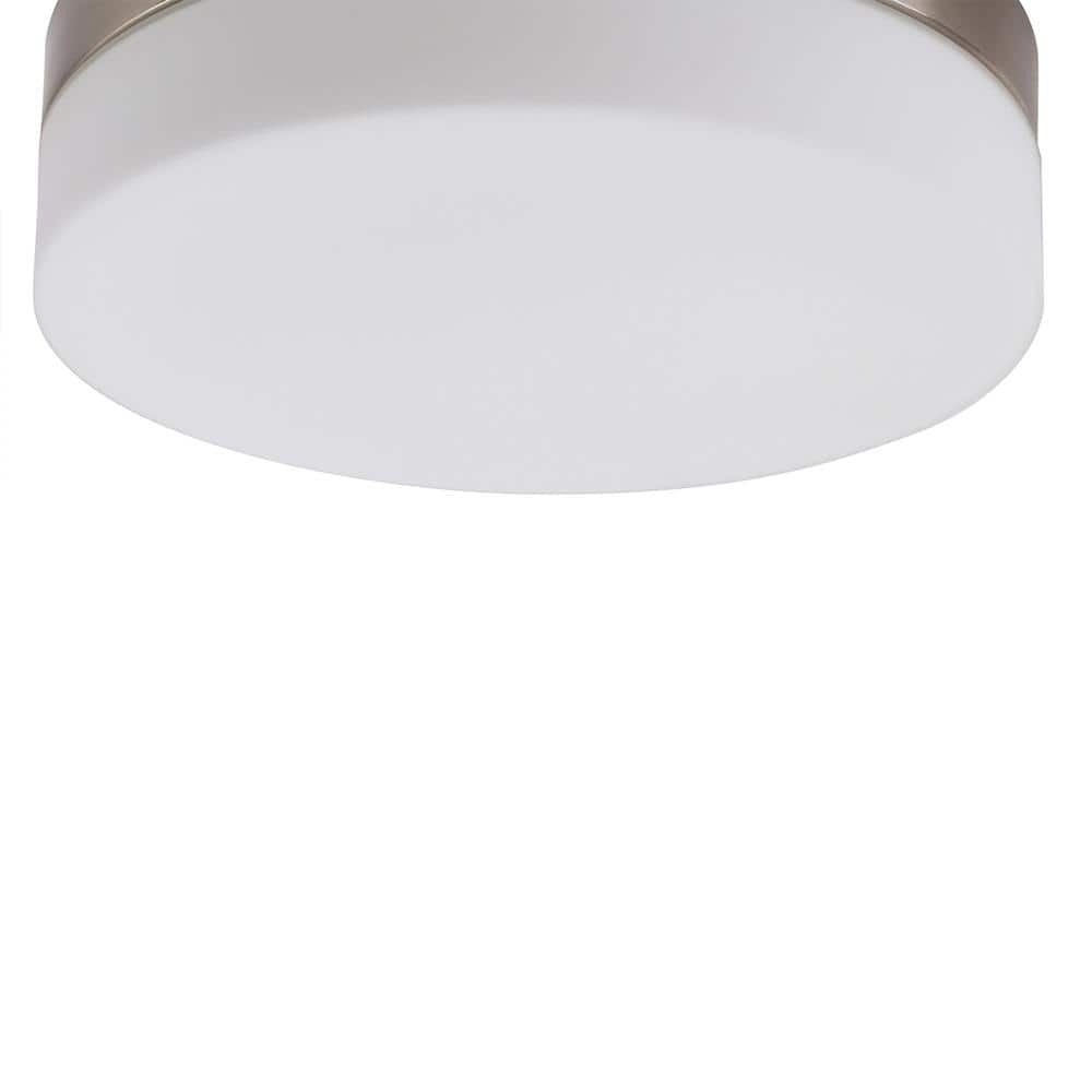 11.25" Brushed Nickel LED Flush Mount Ceiling Light