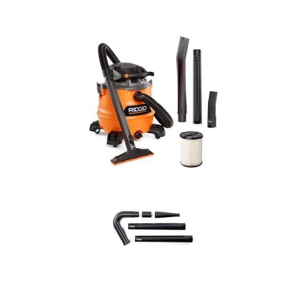 16 Gal. 6.5 Peak HP NXT Shop Vacuum HD1600 Wet Dry Vac with Detachable Blower, Filter, Accessories, Gutter Cleaning Kit