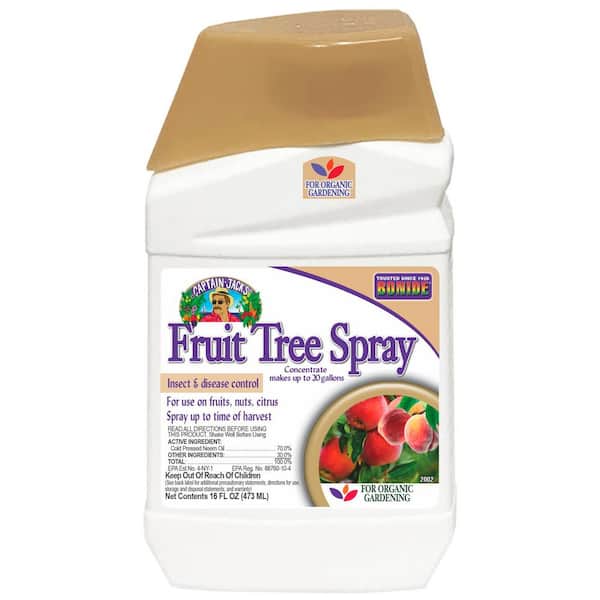 Bonide Bonide Captain Jack's Fruit Tree Spray, 16 oz. Concentrate, Insect and Disease Control Spray for Organic Gardening