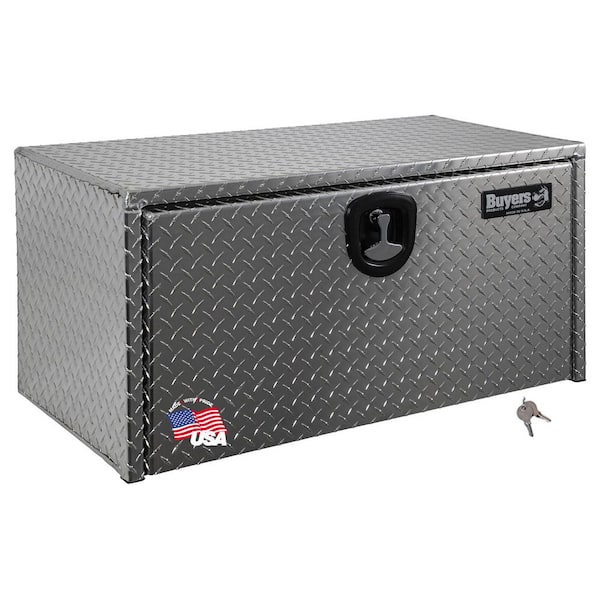 14 in. x 12 in. x 30 in. Diamond Plate Tread Aluminum Underbody Truck Tool Box