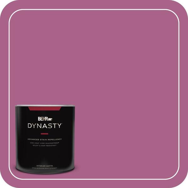 BEHR DYNASTY 1 qt. #690B-6 Wild Mulberry Matte Interior Stain-Blocking Paint and Primer