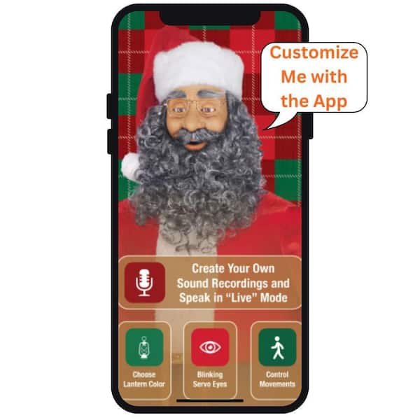 6.5 FT Animated LED App Controlled Santa
