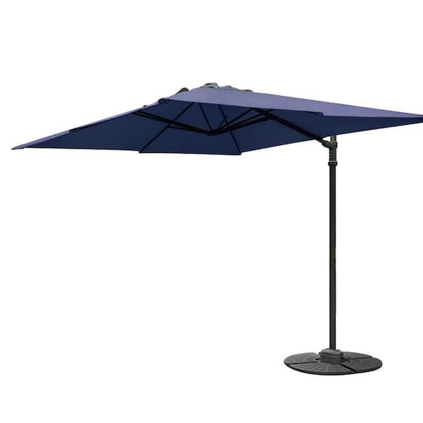 Unbranded 8 ft. Cantilever Patio Umbrella in Blue