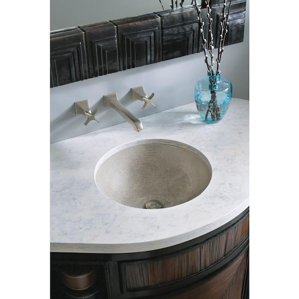 Camber Vitreous China Undermount Bathroom Sink in Boucle Tweed