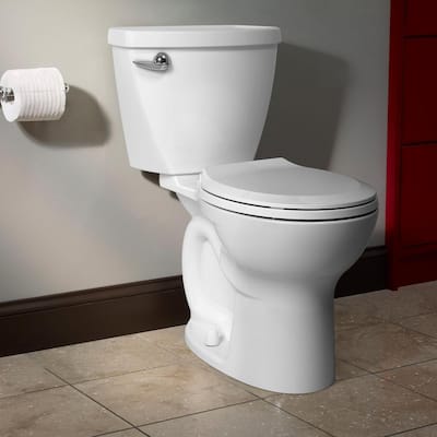 Cadet 3 Right Height 2-piece 1.28 GPF Single Flush Round Toilet in White, Seat Included