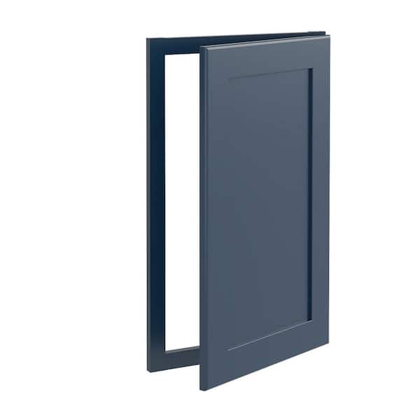 Home Decorators Collection Newport Blue Painted Plywood Shaker Assembled Front Angle Sink Base Kitchen Cabinet Sft Cls 16 in W x 1 in D x 30 in H