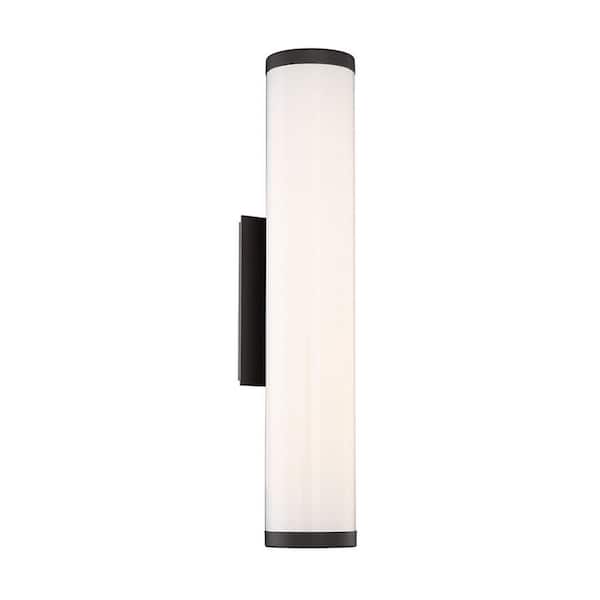 WAC Lighting Cylo 24 in. Bronze Outdoor Wall Sconce, Integrated LED 4000K