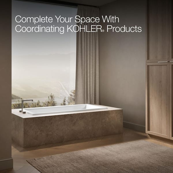 KOHLER Underscore 66 in. x 32 in. Rectangular Soaking