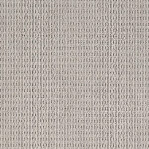 Terrain - Smoke - Gray 13.2 ft. 34 oz. Wool Loop Installed Carpet