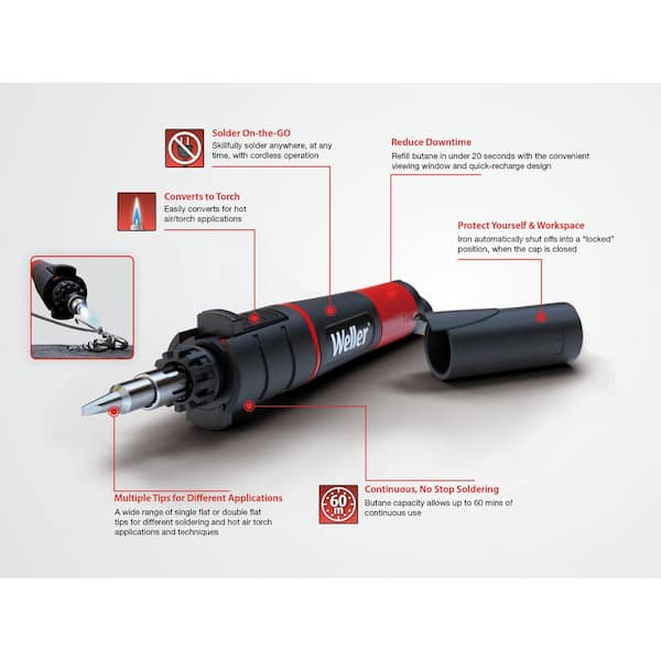 Gas Mini Hot Air Heat Gun Cordless Refillable Blow Torch Heatshrink  Soldering