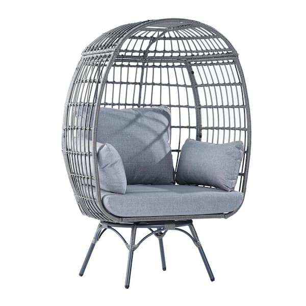 Carnegy Avenue Hammock Chair in Gray Cushions/Gray Frame