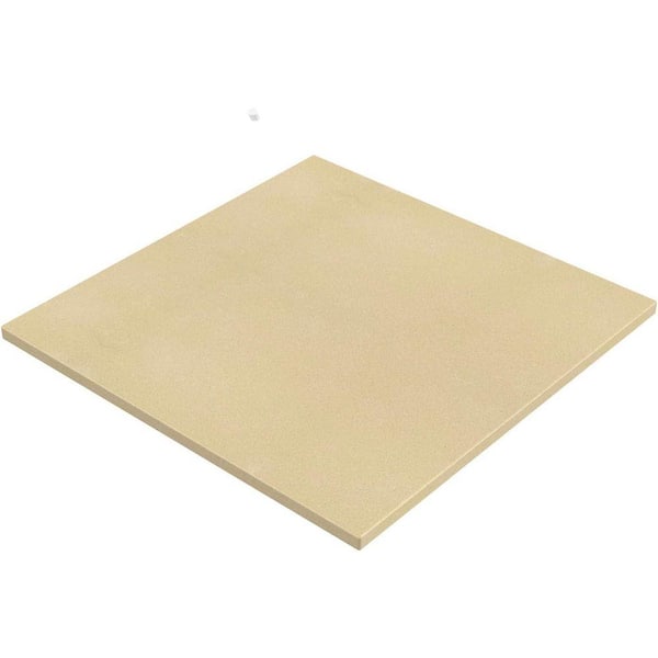 Square Cordierite Pizza Stone Natural Finish Baking Plate for Ovens and Grills with High Heat Resistance