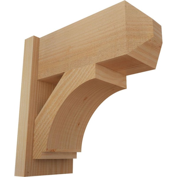 Ekena Millwork 8 in. x 18 in. x 18 in. Imperial Craftsman Rough Sawn Douglas Fir Outlooker