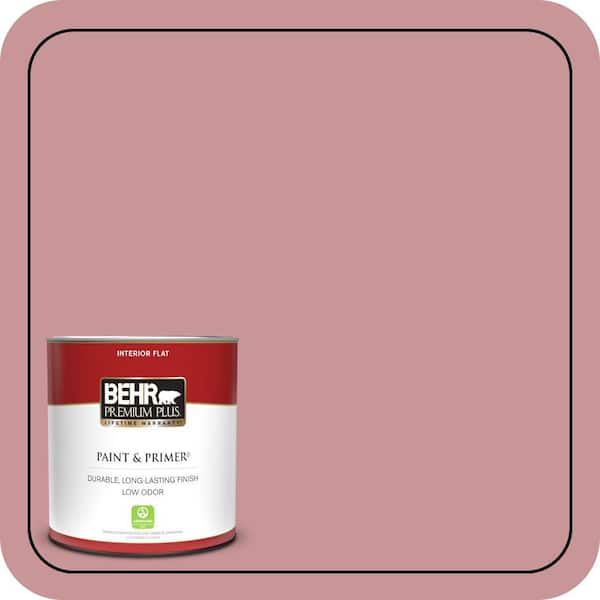 BEHR PREMIUM PLUS 1 qt. #S140-4A Dusty Rose Flat Low Odor Interior