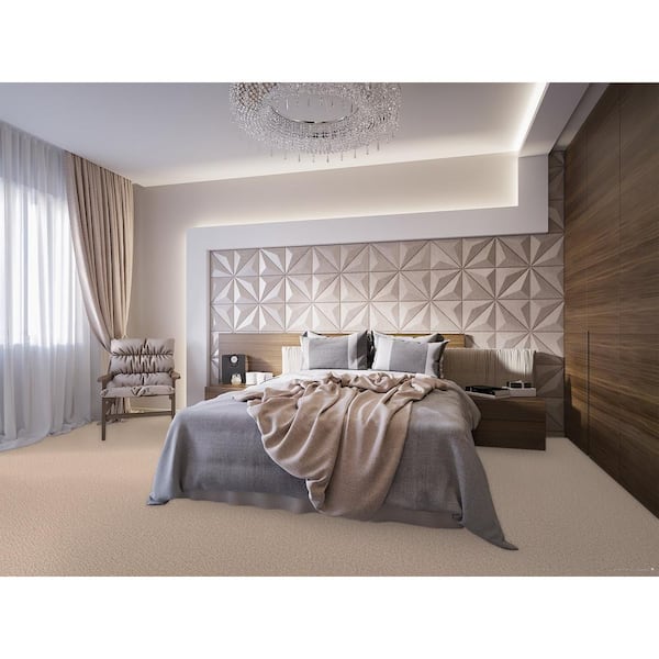 TrafficMaster Nimble Creek - Lodge - Beige 32 oz. SD Polyester