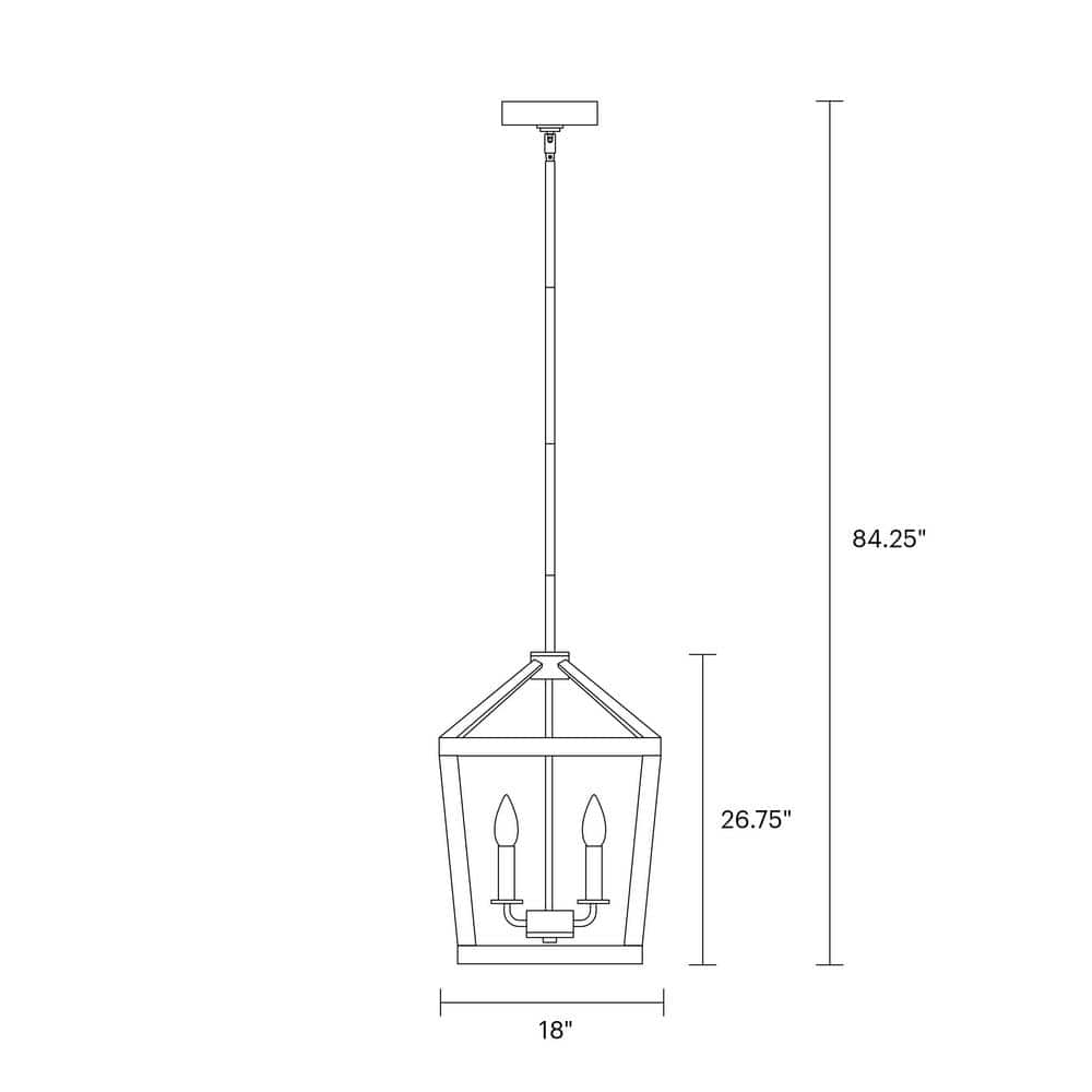 Mini Buford 4-Light Weathered Oak and Forged Iron Candle Chandelier