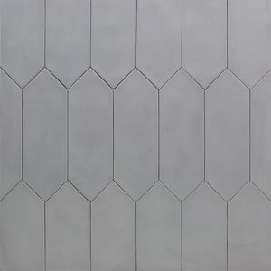 Russell Dark Gray 4 in. x 12 in Matte Porcelain Picket Floor and Wall Tile (40 pieces 10.76 sq. ft. / Box)
