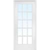 Builders Choice 60 in. x 80 in. 15-Lite Clear Wood Pine Prehung Interior French  Door HDCP151550 - The Home Depot