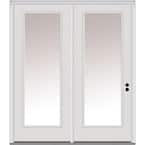 67 in. x 81.75 in. Classic Clear Low-E Glass Fiberglass Smooth Left-Hand Inswing Full Lite Exterior Patio Door